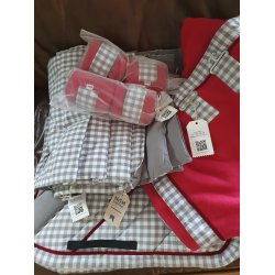 Limited Edition dressur sett - N&N horse design - four champs (rd / hvit / gr)