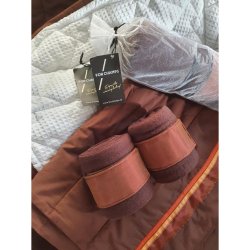 Limited Edition dressur sett - N&N horse design - four champs (brun/oransje)