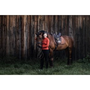 Limited Edition dressur sett - N&N horse design - four champs (brun/oransje)