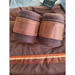 Limited Edition dressur sett - N&N horse design - four champs (brun/oransje)